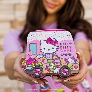 Hello Kitty Cafe Sanrio Collectible Exclusive Limited Edition Metal Lunch Box